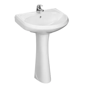 Умывальник с пьедесталом Santeri Версия (565x455x842 мм, белый, с переливом) thumbnail